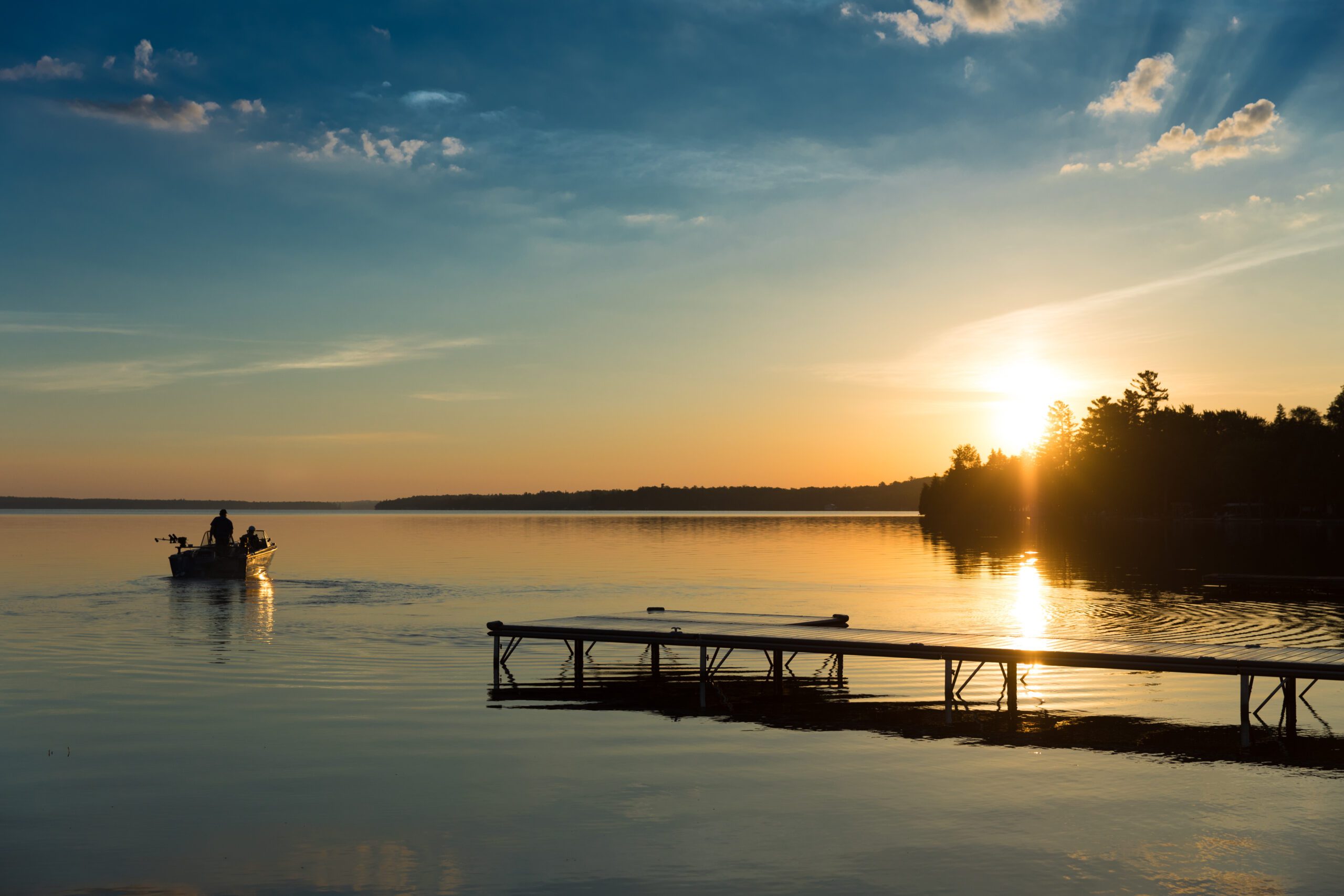 Cottage Life. Fishing on Sturgeon Lake, Bobcaygeon.