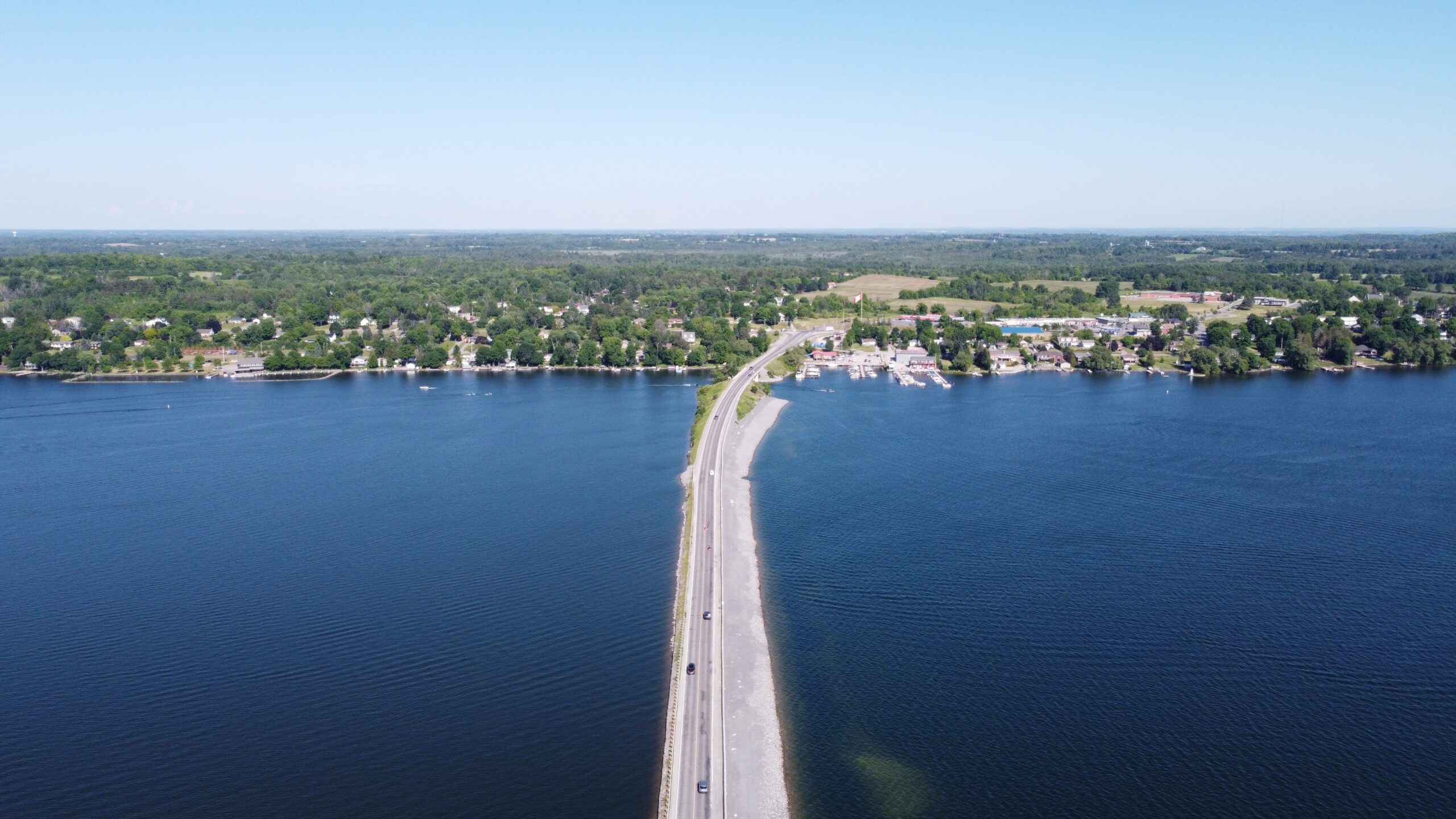 Bridge from Ennismore to Bridgenorth in summer.