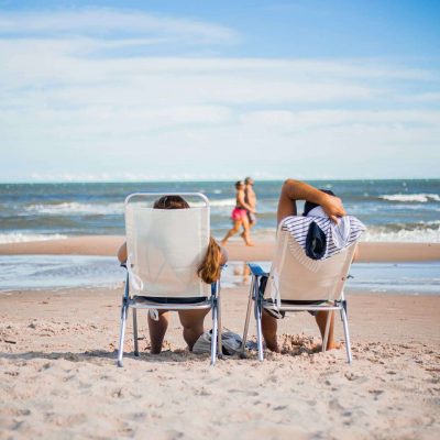 Relaxing on the beach